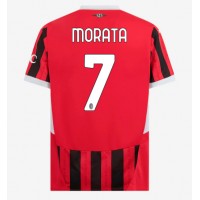 AC Milan Alvaro Morata #7 Fotballklær Hjemmedrakt 2024-25 Kortermet